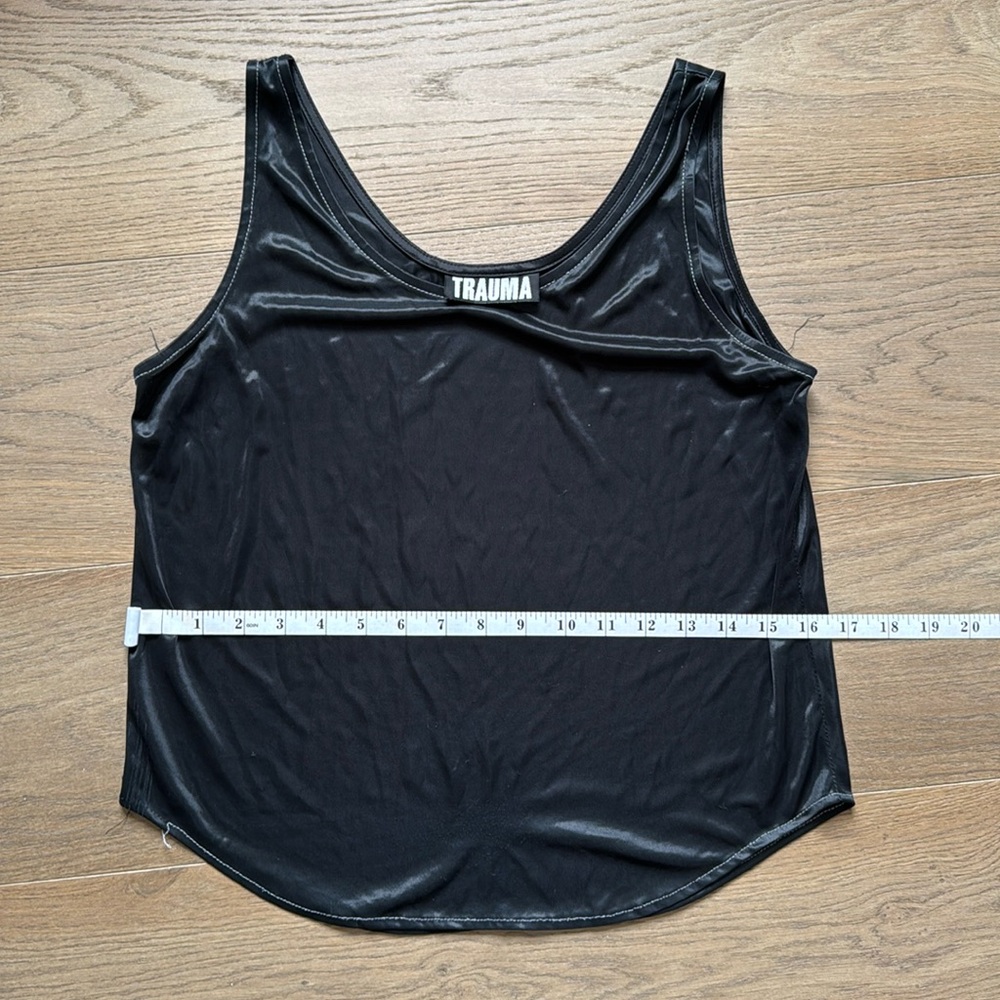 Black Slick Tank Top